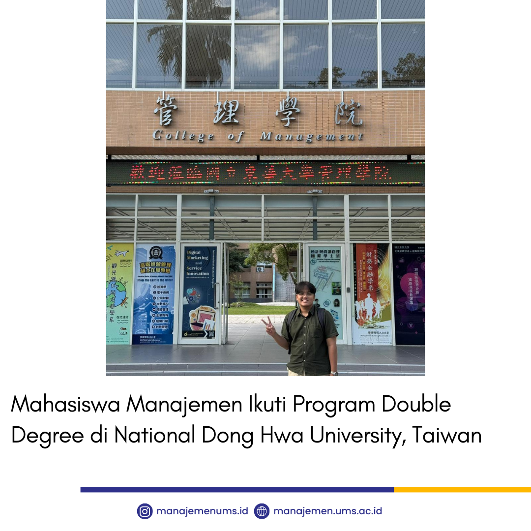 Mahasiswa Manajemen Ikuti Program Double Degree di NDHU, Taiwan – Manajemen FEB UMS