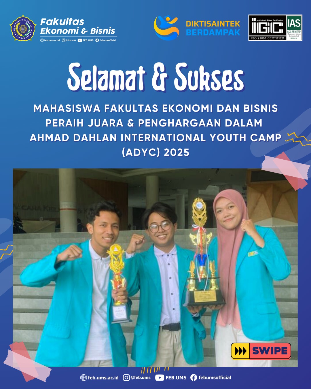 Mahasiswa FEB UMS Raih Prestasi Internasional di Ahmad Dahlan International Youth Camp 2025 ...